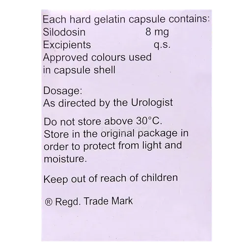 rapilif 8mg capsule 15's